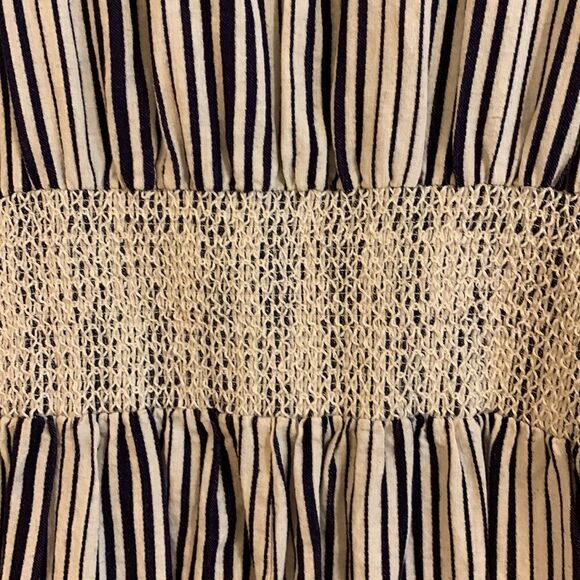 Moon River Size small striped romper With elastic and drawstring waist - Picture 5 of 13